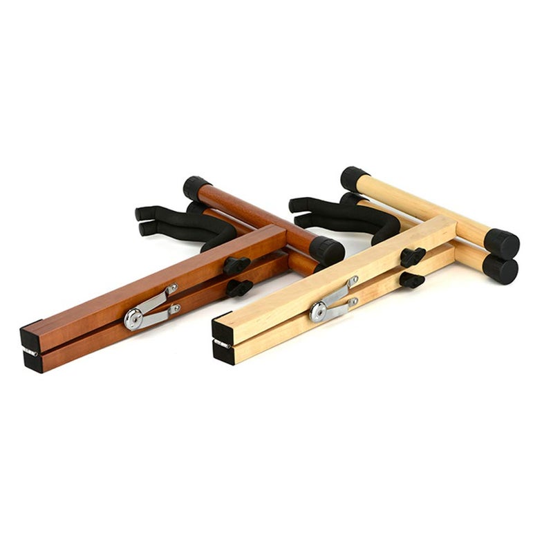 Koldot Wooden Guitar Stand for Acoustic Electric Bass Classical Guitar Banjo Ukulele Portable Folding A-Frame Travel Guitar Stand - Image 4